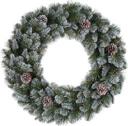 Triumph Tree - Empress krans groen frosted TIPS 320 - d90cm - Kerstbomen