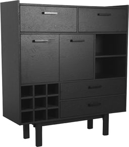 LABEL51 Cali Bergkast - Zwart - Eiken