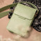 Telefoontasje Dames Crossbody - Selencia Avani Slang Telefoontasje Crossbody - Universeel Schoudertasje telefoon - Groen