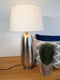 SVJ Tafellamp Rond - 30 x 30 x 56 cm - Metaal - Zilver