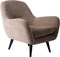 PTMD Fauteuil Donny Cream Zwart