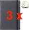 Quantore - Notitieboek A5 zwart | 3 stuks