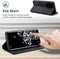 Hoesje Geschikt voor Samsung S20 Ultra met Anti Skim Bescherming - Pasjes Bookcase RFID Beschermd Cover - Black