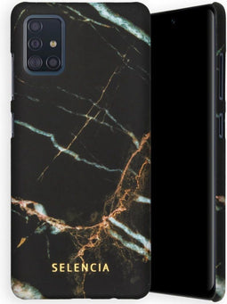 Selencia Hoesje Geschikt voor Samsung Galaxy A51 Hoesje - Selencia Maya Fashion Backcover - zwart