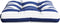 vidaXL - Palletkussen - gestreept - 60x60x12 - cm - stof - blauw - en - wit