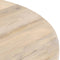 vidaXL - Eettafel - rond - 110x76 - cm - massief - mangohout