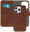 iMoshion Hoesje Geschikt voor iPhone 15 Pro Hoesje Met Pasjeshouder - iMoshion Uitneembare 2-in-1 Luxe Bookcase - Bruin