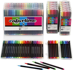 Colortime Fineliner, lijndikte: 0,6-0,7 mm, kleuren assorti, 18dozen