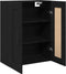 vidaXL - Wandkast - Zwart - Eiken - 69,5x34x90 - cm - Samengesteld - Hout