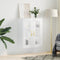 vidaXL - Hangkast - 69,5x34x90 - cm - hoogglans - wit