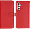 Selencia Galaxy A54 (5G) - Echt Lederen Bookcase - 3 Pashouders - Rood