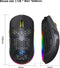 HXSJ T90 - Draadloze Gaming Muis - 2,4G + Bluetooth - RGB Verlichting - Zwart
