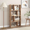 Coast Boekenkast - Vrijstaande 4-Laags Vakkenkast met 8 Compartimenten 60 x 20 x 120 cm - Kleur: naturel wit bruin of zwart