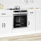 vidaXL - Ovenkast - Kalmar - bewerkt - hout - wit