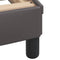vidaXL - Bedframe - met - hoofdbord - kunstleer - grijs - 90x190 - cm