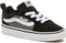 Vans Youth Filmore Jongens Sneakers - (Suede/Canvas) Black/Pewt - Maat 38