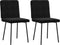 vidaXL - Eetkamerstoelen - 2 - st - fluweel - zwart