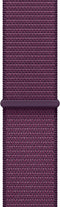 Apple Watch Series 10 - Smartwatch - GPS 42mm Aluminium Geweven Sportbandje Rosé Goud (Paars)