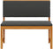 vidaXL - Tuinbank - met - Kussens - 100x50x91 - cm - van - Massief - Acaciahout