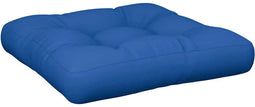 vidaXL - Palletkussen - 58x58x10 - cm - stof - blauw