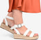 POSH by Poelman JUNE - Dames Plateausandalen - Gespsluiting - Wit