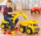 BIG - Power Worker Maxi Graafmachine - Loopauto - Werkvoertuig - 50kg belastbaar - vanaf 3 jaar - Buitenspeelgoed