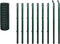 vidaXL - Eurohek - 25x1,2 - m - staal - groen