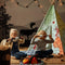 Wereldkaart Tipi Tent Multikleur Wigwam Speeltent / 100% katoen / 120 x 120 x 160 / 2 jaar garantie