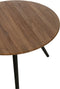 J-Line tafel Rond - hout - naturel - set van 4