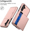 iMoshion Hoesje Geschikt voor Samsung Galaxy A55 Hoesje - Ruimte voor 2 pasjes - iMoshion Backcover met pasjeshouder - Rosé Goud