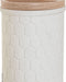 Glas Home ESPRIT Wit Natuurlijk Hars Bamboe 9,5 x 7 x 11 cm