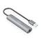 Aisens ASUC-4P034-GR - Hub USB - USB-A 3.2 RJ45 Ethernet LAN 10/100/1000 Mbps - Grijs