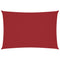 Zonnescherm rechthoekig 2,5x4,5 m oxford stof rood