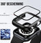 Podec Apple Watch 4 / 5 / 6 / SE - Hard Case - Full Cover - Zwart (2 stuks)