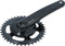 Crankstel Miranda Delta 38T met disc 9.5cm - zwart