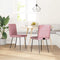 vidaXL - Eetkamerstoelen - 2 - st - fluweel - roze