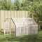 vidaXL - Plantenafdekking - met - zeilringen - 2x4 - m - polyethyleen