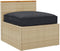vidaXL - Ligbedkussen - voor - Zitvlak - Zwart - 80x80x12 - cm - Oxford - Stof