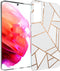 imoshion Hoesje Geschikt voor Samsung Galaxy S21 FE Hoesje Siliconen - imoshion Design hoesje - Wit / Meerkleurig / Goud / White Graphic