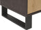 ELDA - Sideboard - Lichte houtkleur/Donkerbruin - MDF