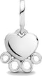 Pandora 799360C00 - Dangle Charm - Hearts & Paw Print - Zilver