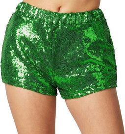Dressforfun Pailletten-short - Sexy hotpants - Glanzende afwerking - Groen L