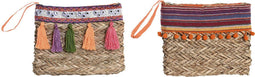 Handtas Hippie DKD Home Decor Multicolour vlechtwerk (26 x 4 x 20 cm) (2 Stuks)