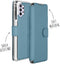 Accezz Hoesje Geschikt voor Samsung Galaxy A32 (5G) Hoesje Met Pasjeshouder - Accezz Xtreme Wallet Bookcase - Lichtblauw