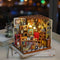 Robotime modelbouw Miniatuur bouwpakket Sam's Study hout/papier/kunststof - 190mm hoog x 225mm breed x 185mm diep - met lampje