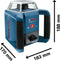 Bosch GRL 400 H - Rotatielaser - Zelfnivellerend met nauwkeurigheid ± 2,4 mm over 30 m - IP56