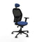 Jorquera Piqueras y Crespo 2D036G1 - Bureaustoel met hoofdsteun - Verstelbare hoogte Lumbaalsteun - Marineblauw