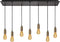 Atmooz - Hanglamp Flo - Industrieel - Woonkamer / Slaapkamer / Eetkamer - Plafondlamp - Goud Brons en Zwart - Hoogte 110cm - Metaal