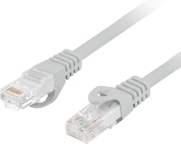 Lanberg - 0,5 m grijze Cat.6 UTP Ethernet-netwerkkabel PCU6-10CU-0050-S