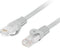 Lanberg - 0,5 m grijze Cat.6 UTP Ethernet-netwerkkabel PCU6-10CU-0050-S